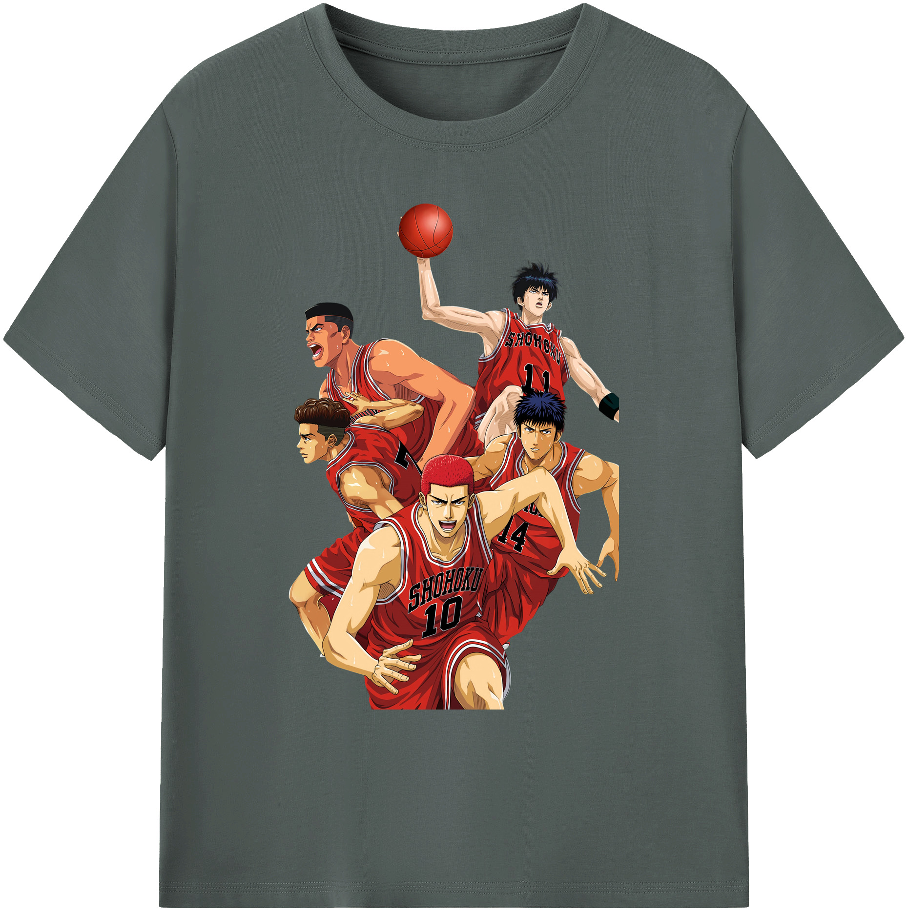 （画像用） SLAM DUNK／スラムダンク 綿100％ メンズ半袖Tシャツ｜肌触りやわらか＆通気性